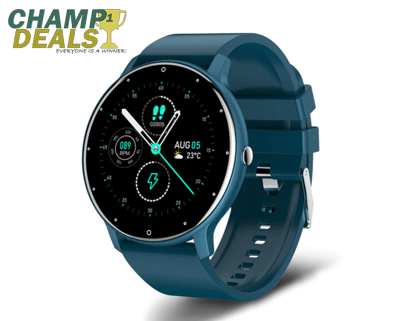 Blue smart outlet watch